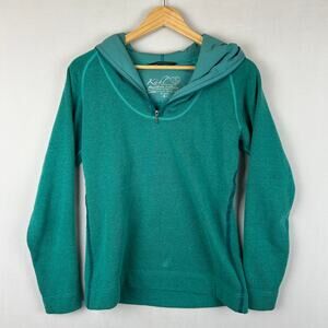 Kuhl Kashmira Fleece Hoodie Sweatshirt Green Pullover Women's Size S0